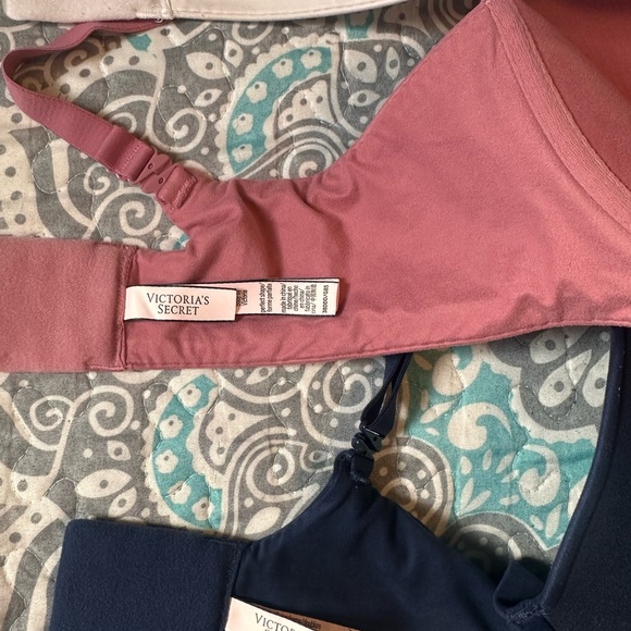 Victoria's Secret Blue, White, and Pink Bra Trio - Picture 6 of 6